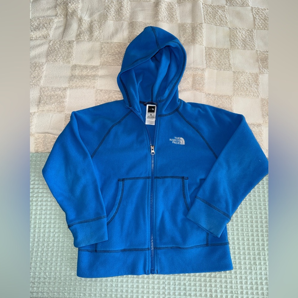 North Face Glacier Fleece Hoodie‎ Zip Jacket Sweatshirt S (7/8)